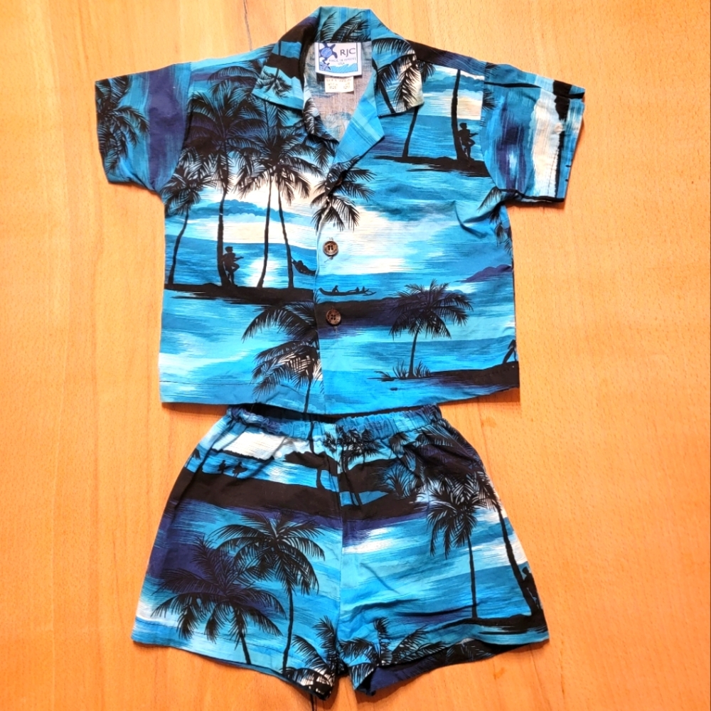 Baby Hawaiian Shirt and Shorts set size 12M